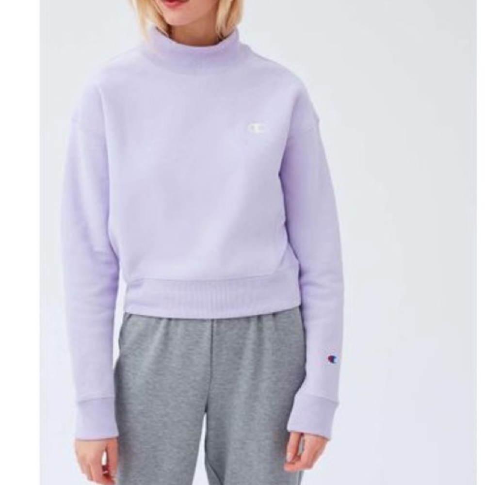 Champion Sky Blue Periwinkle Crewneck Sweatshirt - Picture 3 of 6